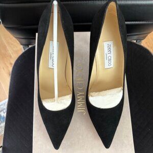 Black Suede 100mm Jimmy Choo - 39.5 BRAND NEW